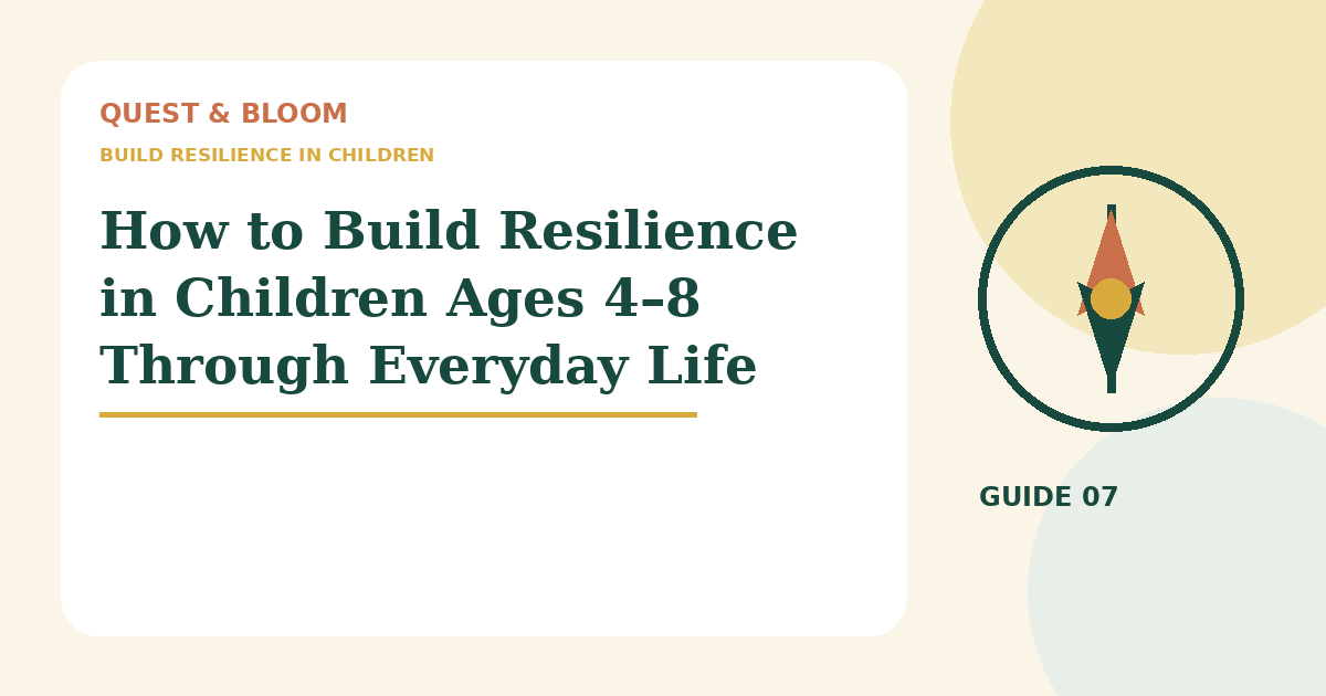 build resilience in children guide for parents of children aged 4 to 8