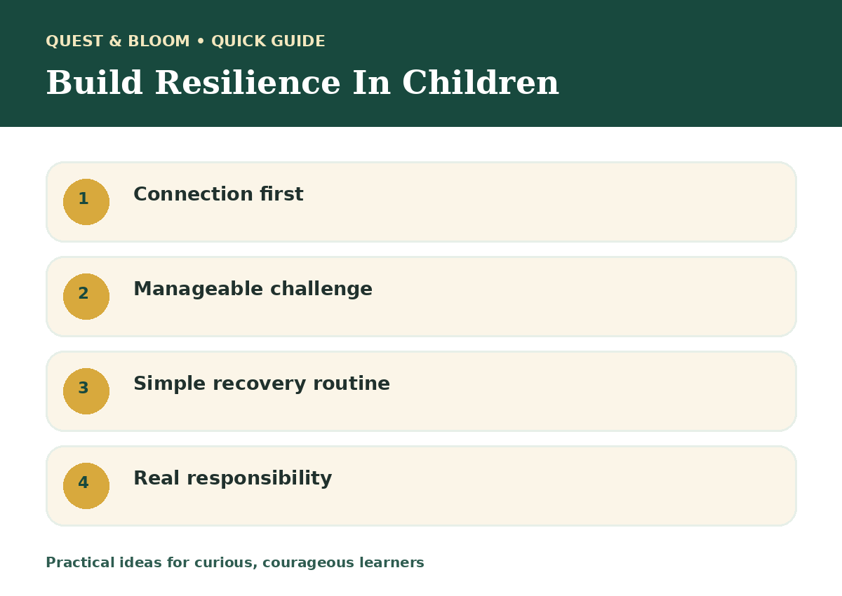 Quick guide about build resilience in children