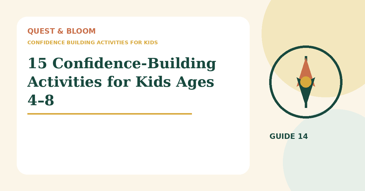 confidence building activities for kids guide for parents of children aged 4 to 8