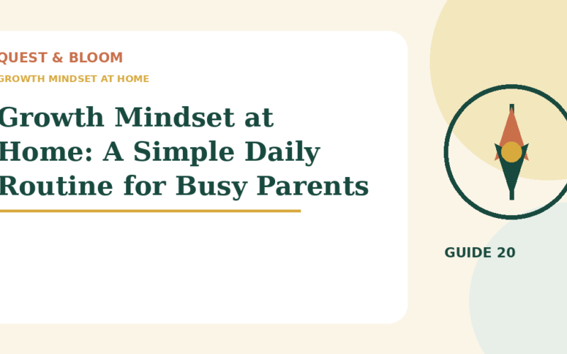 growth mindset at home guide for parents of children aged 4 to 8