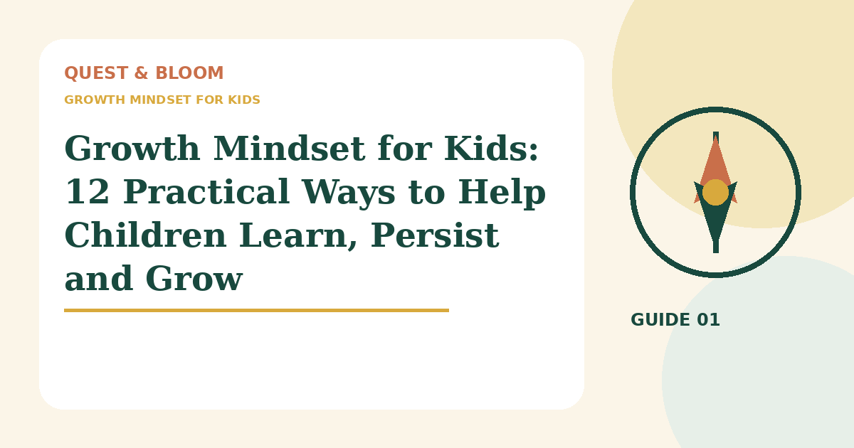 growth mindset for kids guide for parents of children aged 4 to 8