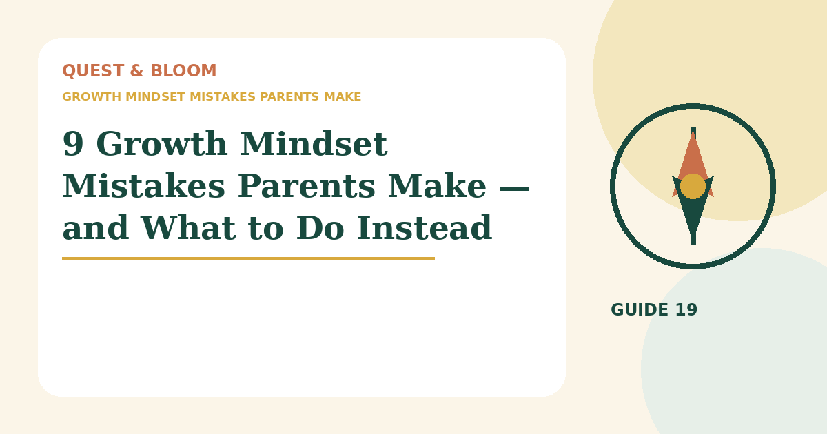 growth mindset mistakes parents make guide for parents of children aged 4 to 8