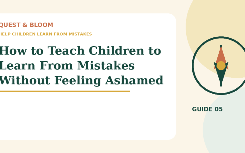 help children learn from mistakes guide for parents of children aged 4 to 8