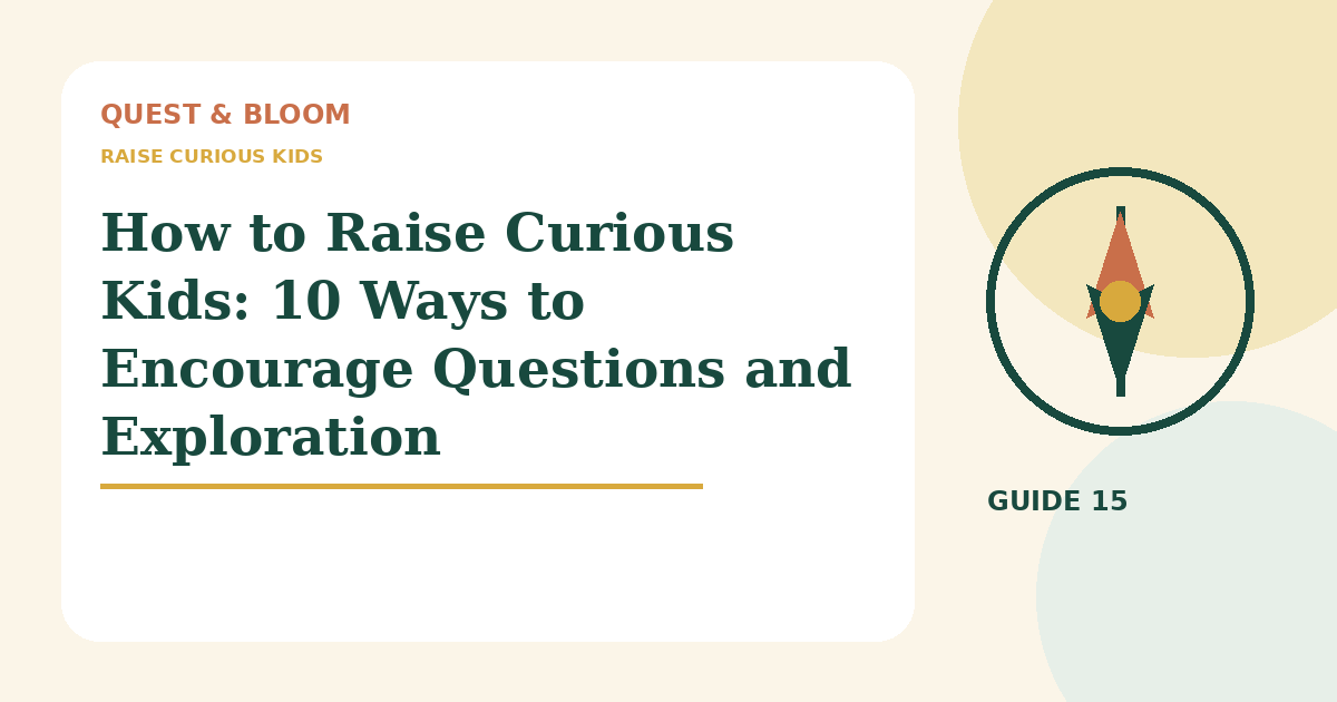 raise curious kids guide for parents of children aged 4 to 8