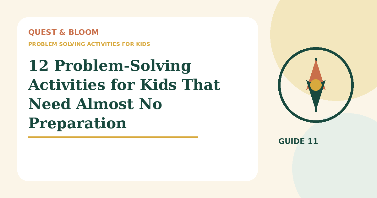 problem solving activities for kids guide for parents of children aged 4 to 8