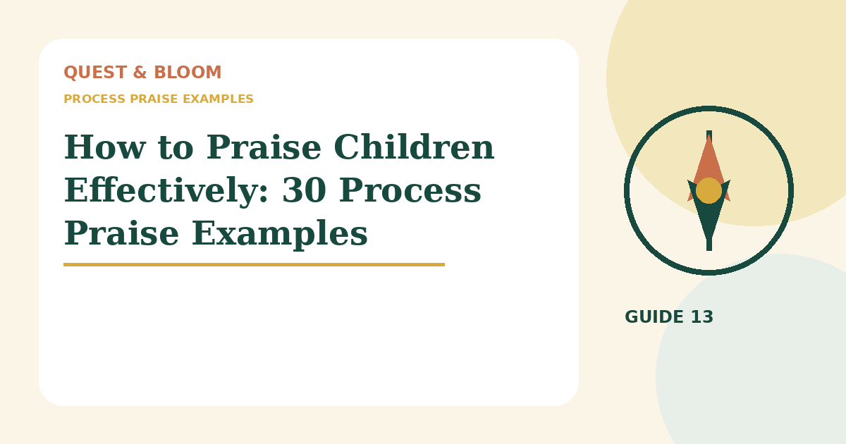 process praise examples guide for parents of children aged 4 to 8