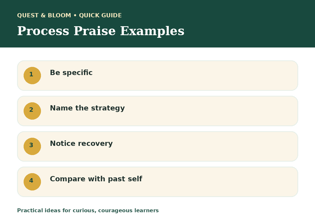Quick guide about process praise examples