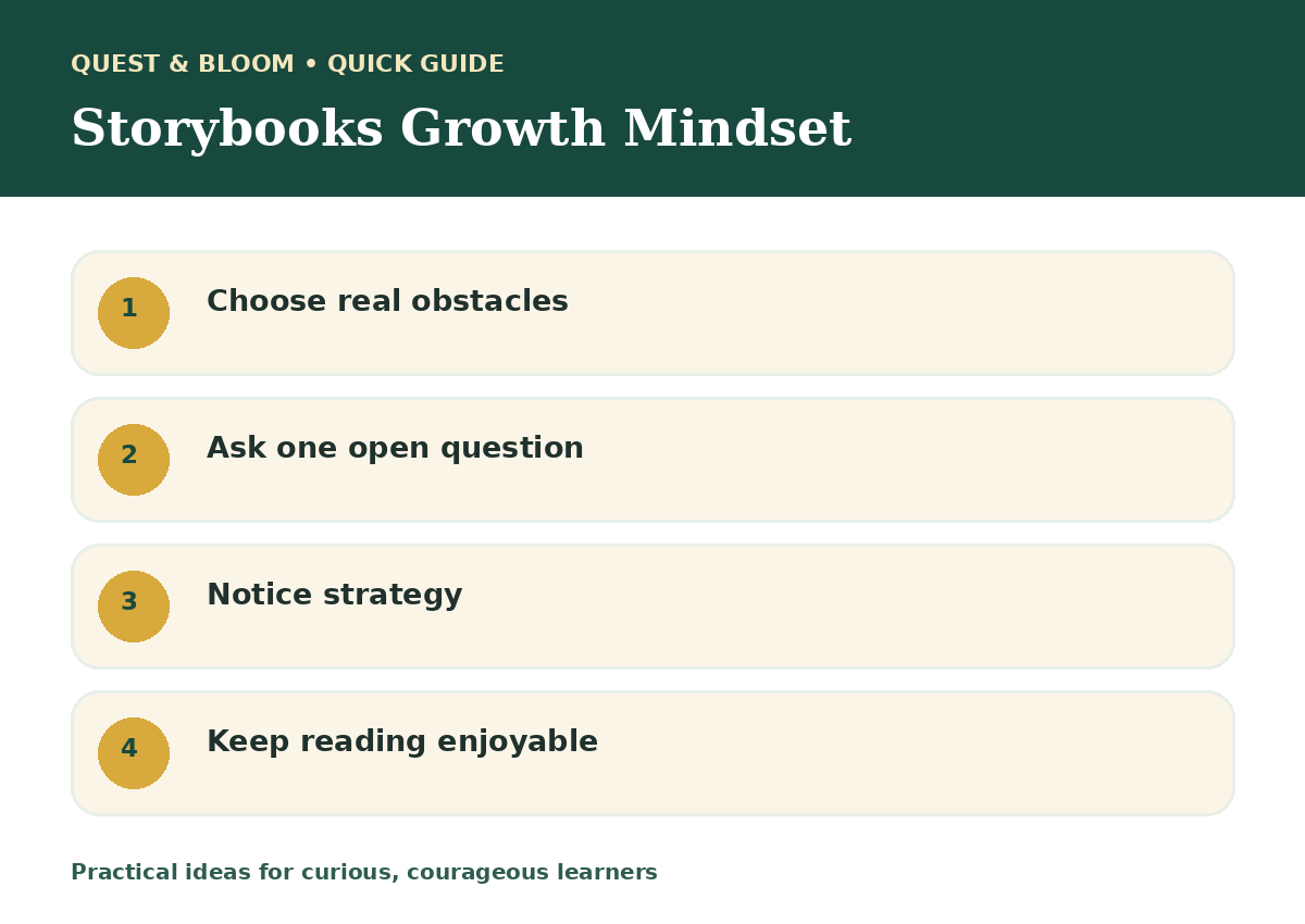 Quick guide about storybooks growth mindset